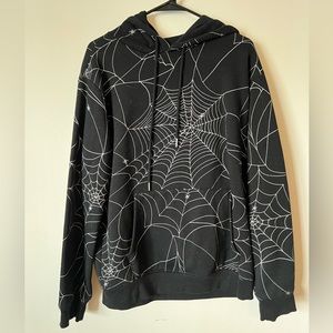 Forever 21 Men Spiderweb Hoodie